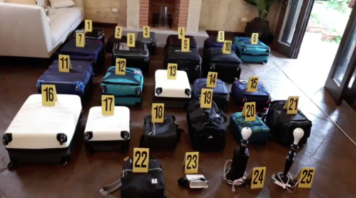 maletas de José Luis Benito, FECI realiza decomiso millonario 