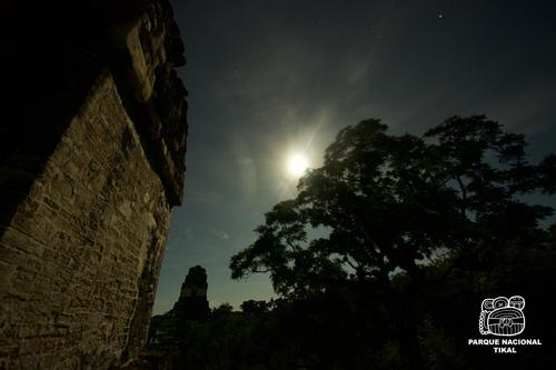El esplendor de Tikal relució durante la Luna llena de cosecha. (Foto: Ricardo Obando/Parque Nacional Tikal) 