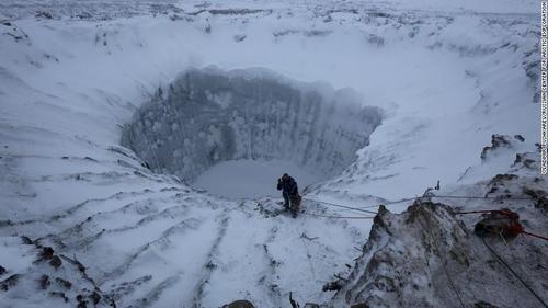 El primer cráter descubierto en 2013 fue el de Yamal. (Foto: CNN)