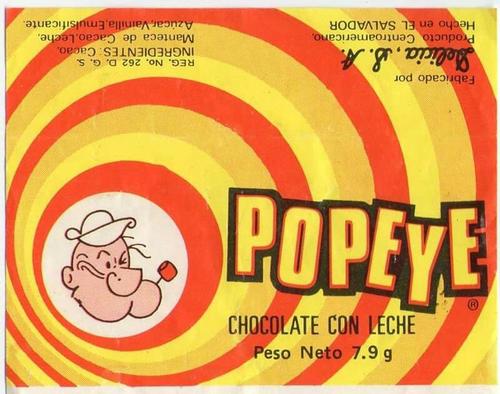 Envoltura chocolate Popeye. (Foto: Oficial)