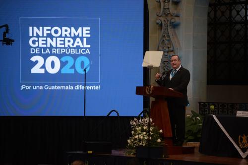 alejandro giammattei, informe de gobierno, primer informe de gobierno, primer año de gobierno, giammattei rinde cuentas, guatemala, soy502