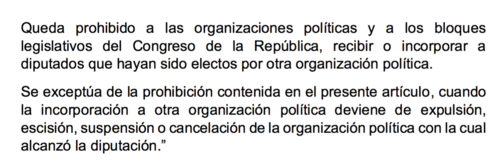 reforma electoral, tse, guatemala, congreso, ley electoral, transfuguismo