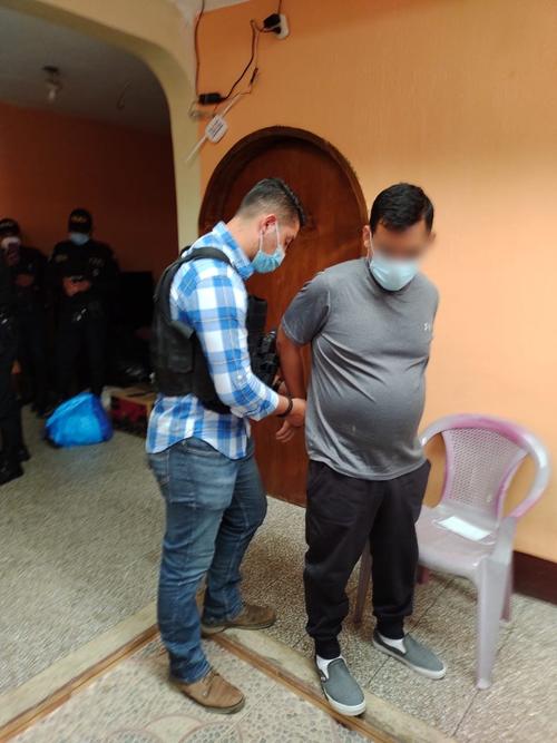 Eddy Fernando Castañeda Barrera al momento de su detención. (Foto: MP)