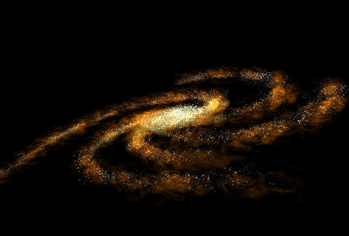 Impresión artística de la vía Láctea. (Imagen: NASA)