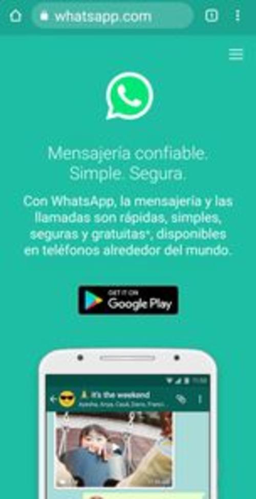 WhatsApp Web, celular