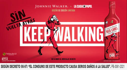 La Casa de Papel, Johnnie Walker, edición limitada, Etiqueta roja, Netflix, Guatemala, Soy502