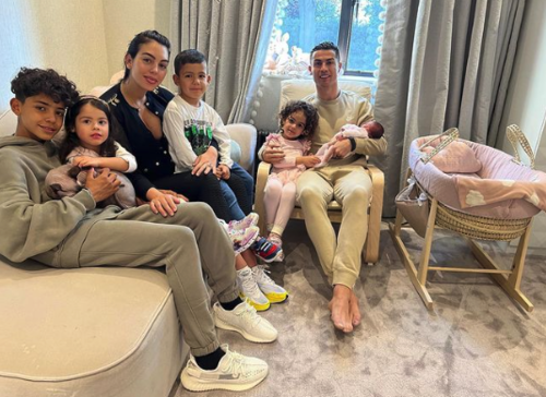 Cristiano Ronaldo y su familia 