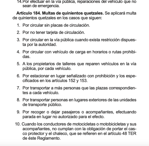 El artículo 184 de la ley de Tránsito prohíbe circular entre carriles. (Foto: captura de pantalla)