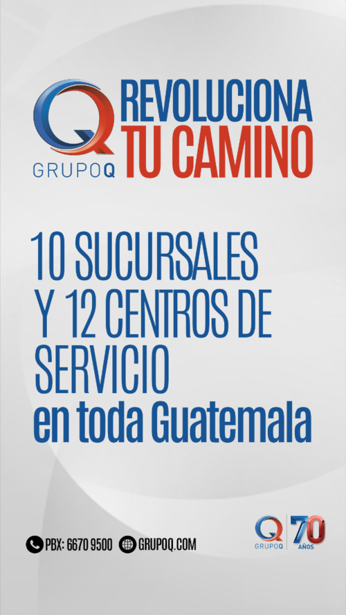 Grupo Q cuenta con 70 años de respaldo en la industria automotriz en Guatemala. (Foto: Grupo Q)
