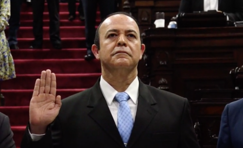 José Alejandro Córdova fue juramentado como Procurador de los Derechos Humanos. (Foto: Captura de pantalla)