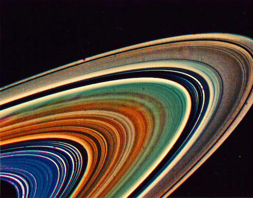 La sonda espacial "Voyager 2" ha captado los diversos anillos de Saturno. (Foto: NASA)