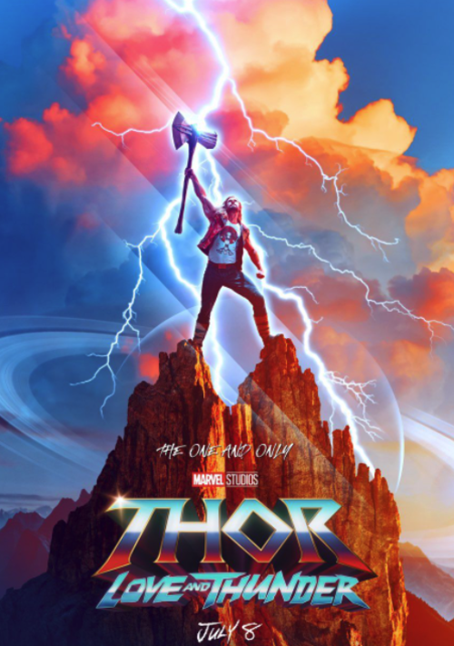 El póster oficial de Thor: Love and thunder. (Foto: Marvel)