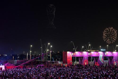 qatar, catar, show de luces, mundial futbol