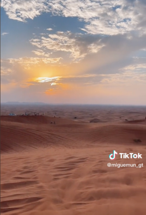 Impresionante paisaje ofrecido por el desierto Rub al-Jali. (Foto: captura de pantalla)