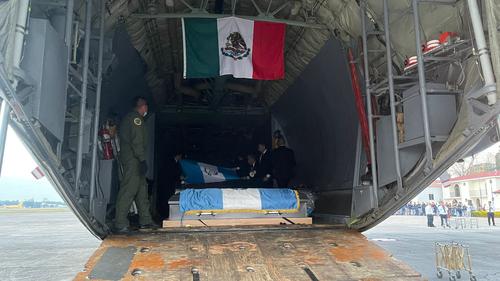 Así fue como llegaron los féretros de los connacionales que murieron en un incendio en Ciudad Juárez, en México. (Foto: Instituto Guatemalteco de Migración)