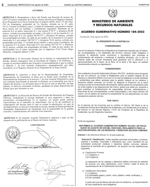 El nuevo acuerdo fue publicado en el DCA. (Foto: captura de pantalla)