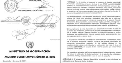 Acuerdo Gubernativo 56-2022. (Foto: captura de pantalla)