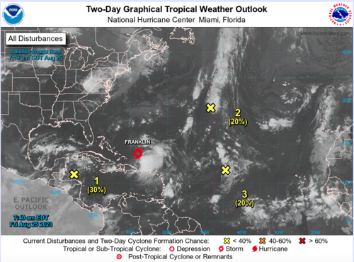 En los prÃ³ximos dÃ­as se estarÃ­a formando una depresiÃ³n tropical. (Foto: NOAA)
