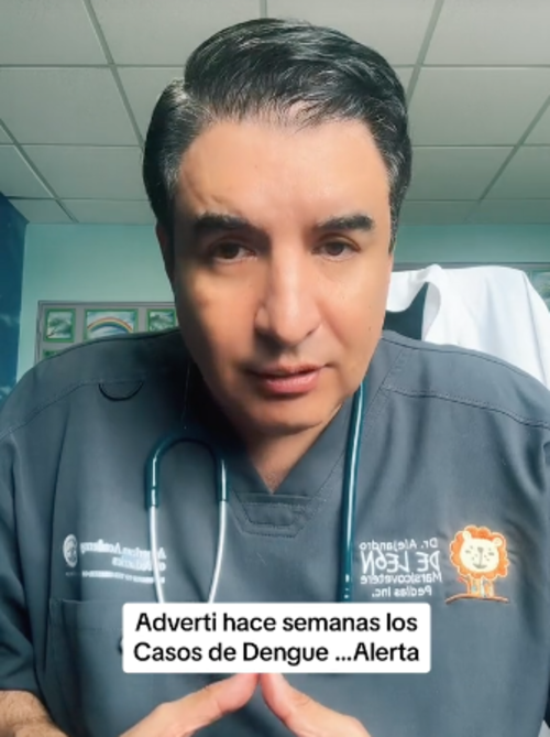 El pediatra Alejandro de León advirtió sobre los casos de dengue. (Foto: captura de video)