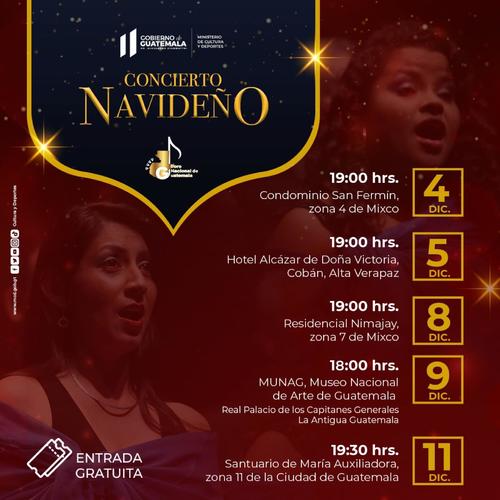 Concierto Navideño, Coro Nacional de Guatemala, Navidad