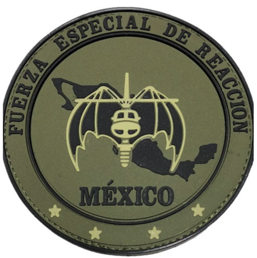 Este es el logo de la Fuerza Especial de Reacción de México. 