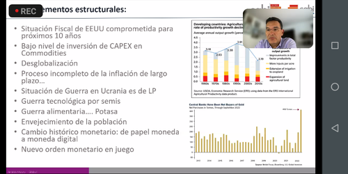 El analista visualiza los escenarios que pueden beneficiar en la economía de Guatemala. (Foto: captura de pantalla)