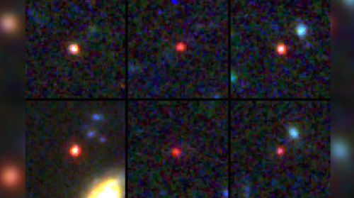 Las imágenes tomadas muestran las seis enormes galaxias. (Foto: NASA)