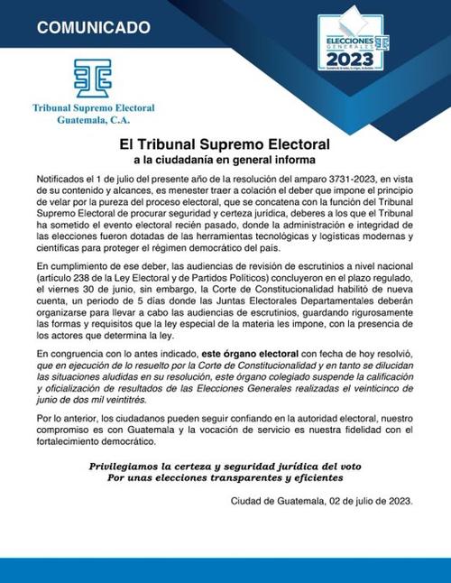 resultados electorales, cc, elecciones guatemala, conteo votos, elecciones 2023