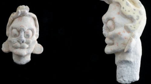 Otra de las figurillas que representa a un dios remero. (Foto: Fundación FARES)
