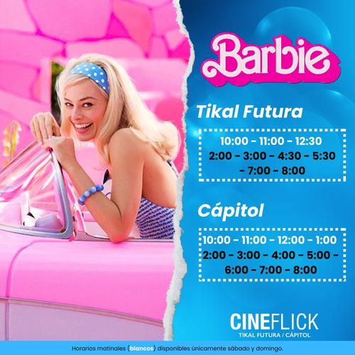 Horario, barbie, Cineflick