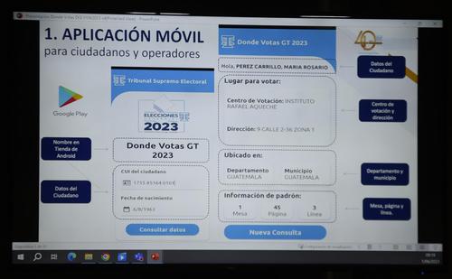 La app "Donde votas Gt 2023" mostrará en qué centro de votación de toca votar. (Foto: Wilder López/Soy502)