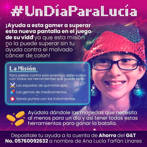 Imagen en redes sociales #UnDiaParaLucia (Foto: Cortesía)