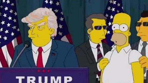 Los Simpson Trump Presidente EE.UU.