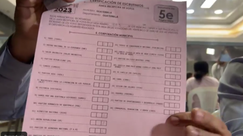En la copia del fiscal de CREO, aparece que en la mesa 953 obtuvo 60 votos que no se contabilizaron en el Sistema. (Foto: captura de pantalla)