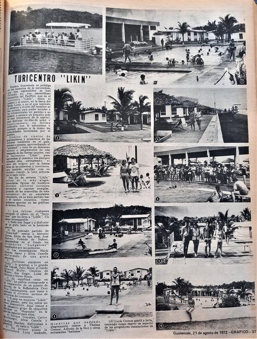 La publicación de El Gráfico data del 21 de agosto de 1972, cuando el Turicentro Likin era un centro vacacional de moda. (Foto: El Diario de Ayer)