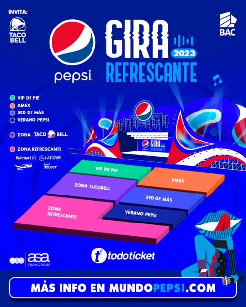 Obtén tus entradas para la Gira Refrescante 2023 de Pepsi