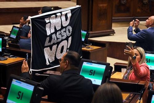 El Congreso en Ecuador aprobó el juicio contra el actual presiente constitucional de Ecuador, Guillermo Lasso. (Foto: aFP)
