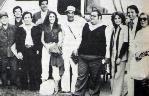 Imagen de los actores de Chespirito al llegar a Guatemala. (Foto: Redes sociales)