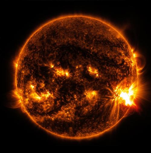 Las llamaradas solares podrían tener consecuencias en la Tierra. (Foto: NASA)