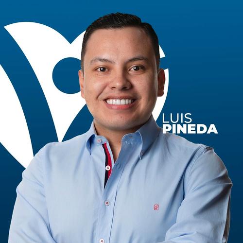 Luis Fernando Pineda encabeza el listado de candidatos a diputados por el distrito central por el partido VIVA (Foto: redes sociales)