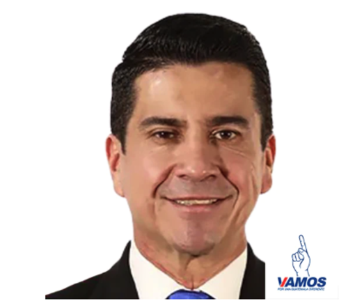 Oscar Recinos el listado de candidatos a diputados por el distrito central por el partido Vamos (Foto: redes sociales)