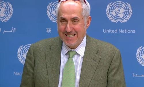 El portavoz Stephane Dujarric dio a conocer la postura del secretario general de la ONU sobre la situación de Guatemala. (Foto: Captura de pantalla)