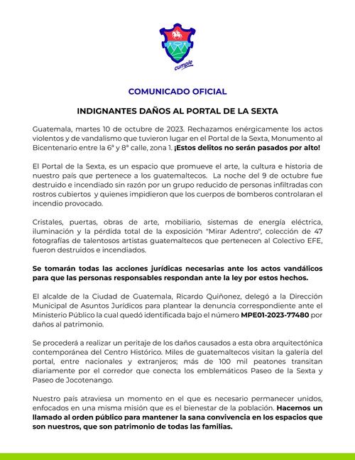 Foto: Municipalidad de Guatemala