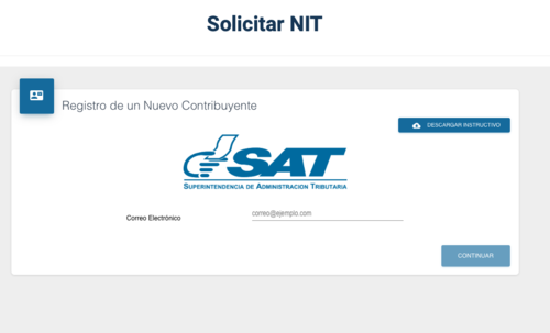 Se puede gestionar el NIT desde el portal web de la SAT. (Foto: captura de pantalla)