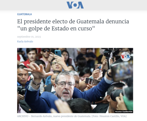 Los medios internacionales como La Voz de América compartieron la alerta sobre el presunto intento de golpe de Estado. (Foto: captura de video)