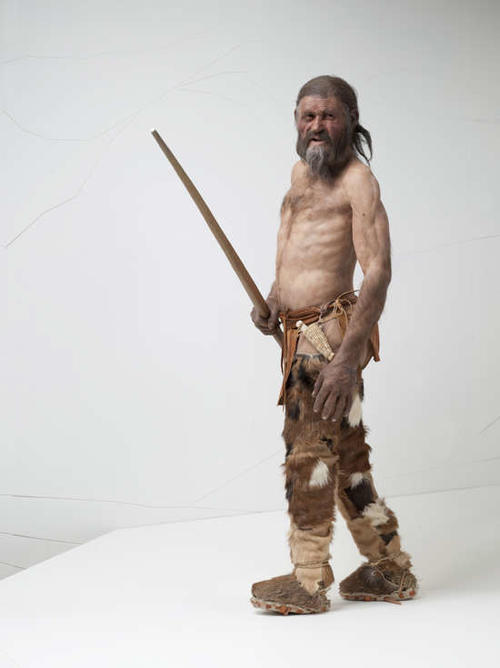 Recreación del posible aspecto de Ötzi, el hombre de hielo. (Foto: Natgeo)