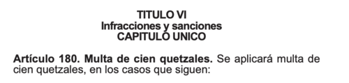 Multa, tránsito, Guatemala, reglamento de tránsito