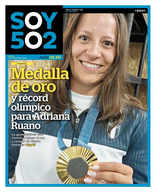 Esta es la portada que Soy502 le dedicó a la medallista olímpica Adriana Ruano. (Foto: Soy502)
