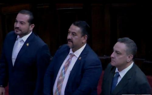 Raúl Berríos (a la izquierda) y Julio Lainfiesta (a la derecha) fueron electos como autoridades de Conamigua en noviembre pasado. (Foto: Captura de pantalla)