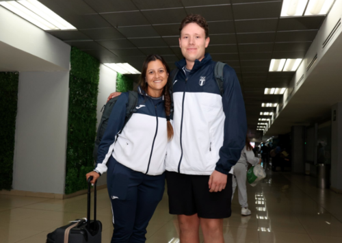 Waleska Soto y Sebastián Bermúdez Regresan a Guatemala tras los Juegos Olímpicos (Foto: COG)